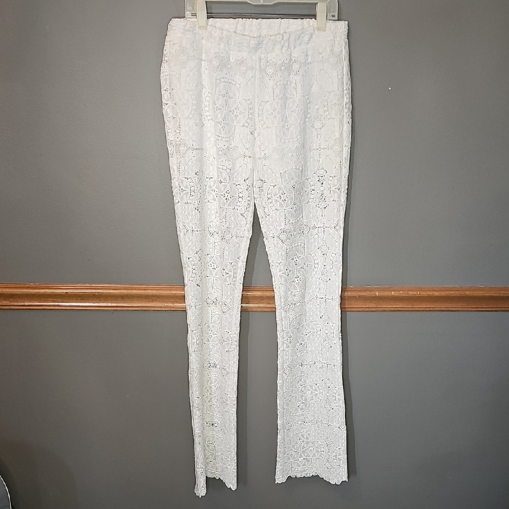 Maje Ivory Lace Detail Garment